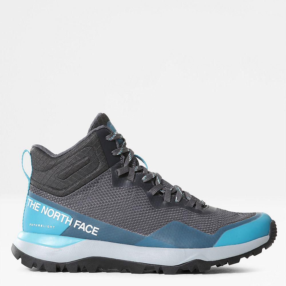The North Face Activist Futurelight™ Mid Γυναικεια Μποτάκια Πεζοπορίας - Γκρι / Μπλε (LDJK03617)